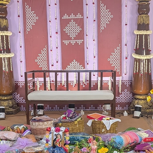 Traditional puberty function hall arranged for rituals, family gatherings, and auspicious cultural ceremonies