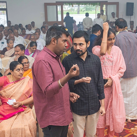 Family members gathering together for auspicious functions filled with rituals and celebrations