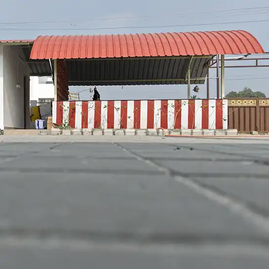 Peaceful temple view near the event venue reflecting calmness, spirituality, and divine presence