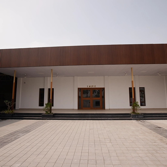 Grand entrance area designed to warmly welcome guests for weddings and special events